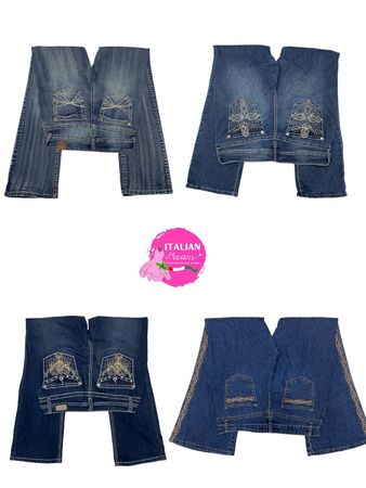 Y2k Embellished flared jeans