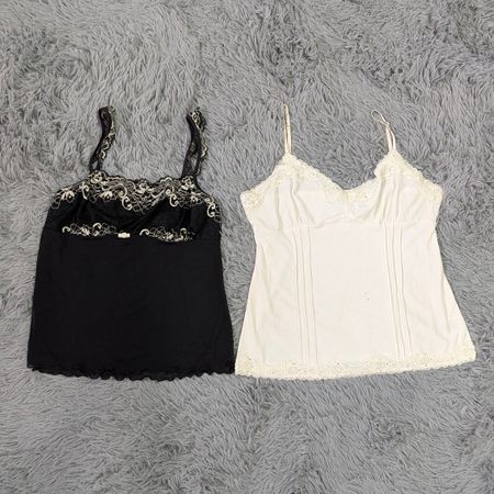 Y2K Soft Glam Camisole | Sexy Lace & Flower Details