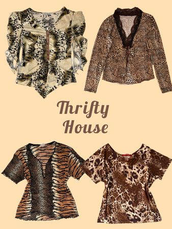Y2k Dreamy Cheetah Print Tops(TH/413)