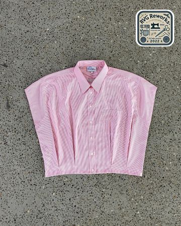 Upcycled Boxy Sleeveless Shirt