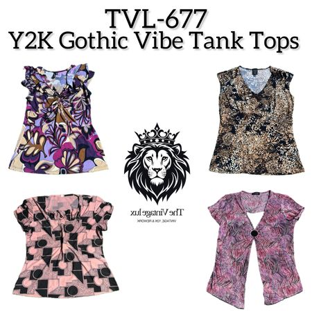 Y2K Gothic Vibe Tank Tops (TVL-677)