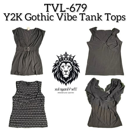 Y2K Gothic Vibe Tank Tops (TVL-679)