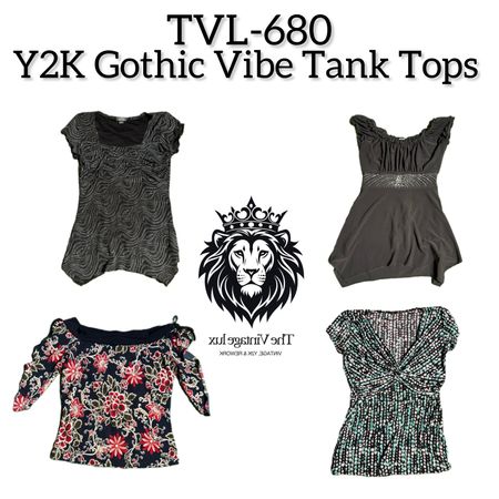 Y2K Gothic Vibes Tank Tops (TVL-680)
