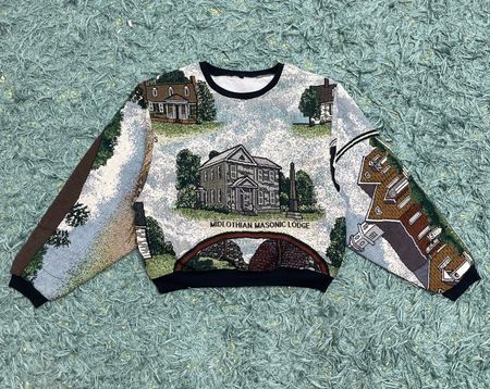 Upcycle Tapestry Sweatshirt baggy Sleeve (DV -05)