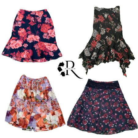 Y2K Era Cyber Girl Poly Midi Skirts RW-2034