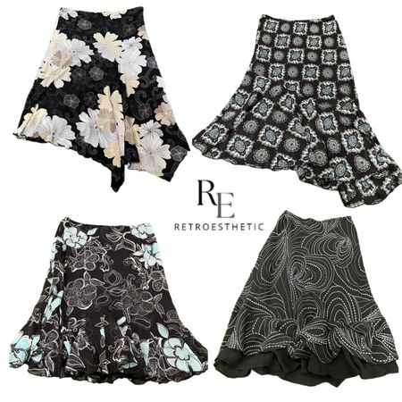 Y2k Cutesy Vibe Girl Poly Skirts RE-3295