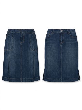 (FV-1525) Y2K Denim Mini Skirts
