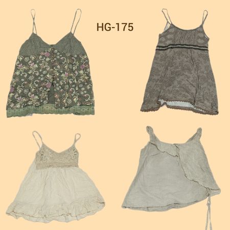 Y2K Earthy Tone Cami Tops (HG-175)
