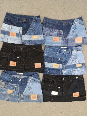 Jupes à ceinture Levi's recyclées HD1474 pour femmes