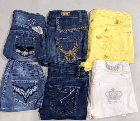 LEE AND OTHER MIX BRANDS MINI SHORTS (AW 044)
