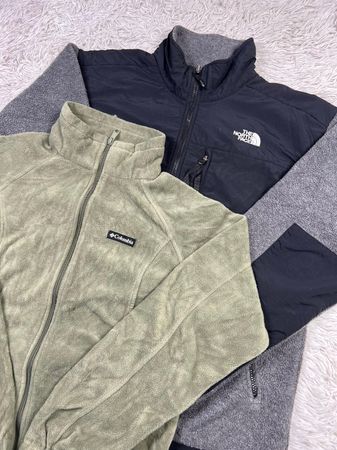 Mix branded fleece jacket