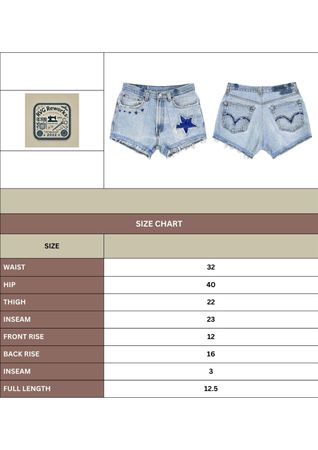 Upcycled y2k Embellished Denim Shorts