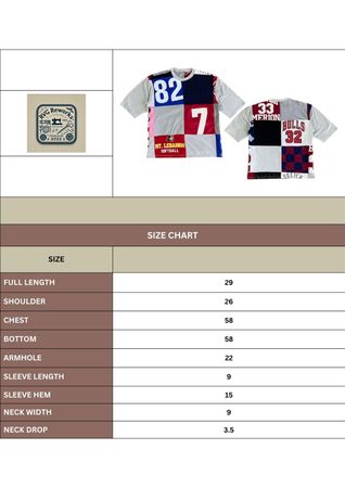 Upcycled Patchwork Sports Tee