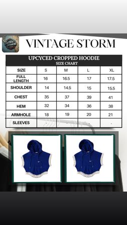 Upcycled Nike Cropped Hoodie