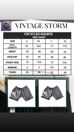Upcycled Graphic Fleece Shorts