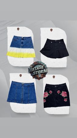 Y2K Denim Doll Mini Skirt