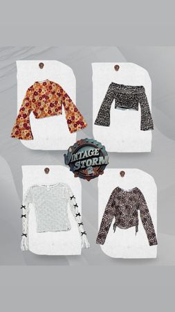 Y2K Lush Fantasy Poly Blouse