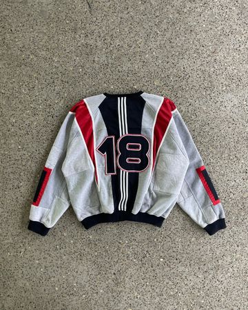 Upcycled Panel Sports Sweatshirt