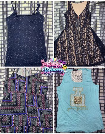 Y2K Vintage Cami & Statement Top Mix – Trendy 2000s Edit | VR-298