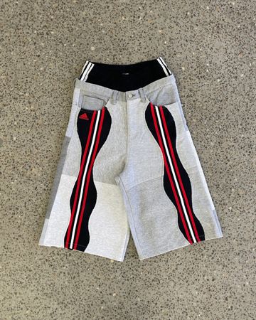 Upcycled Double Belted Sports Shorts