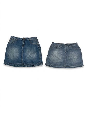 (FV-1530) Jupes mini en denim Y2K
