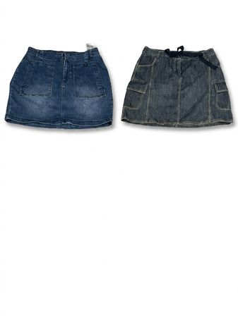 (FV-1529) Y2K Denim Mini Skirts