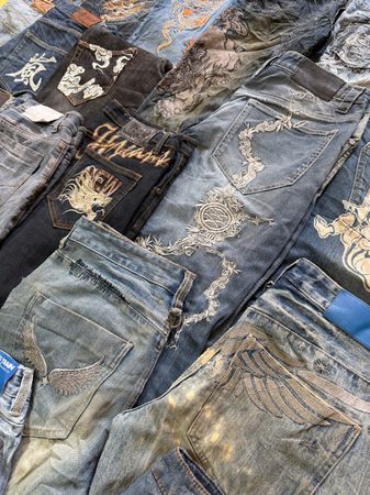 Japanes  Embroideredy Jeans