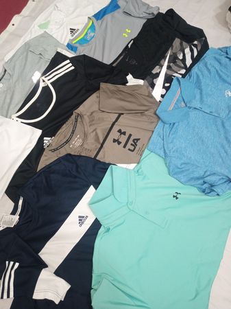 Man t-shirt Nike adidas Reebok under armour russil mixed brand t-shirt, grade A