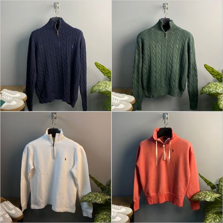 Premium Polo Ralph Lauren 1/4 Zip Sweaters
