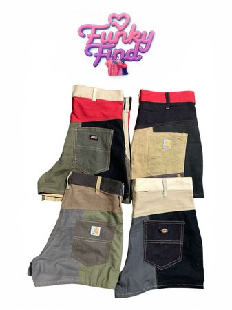Upcycled Carhartt & Dickies Mini Shorts