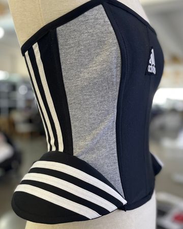 Upcycled Adidas Nike Corset Top