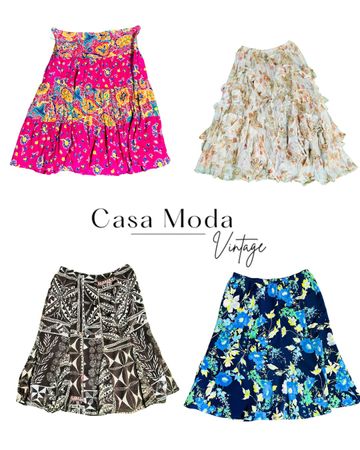 220526-6 printed skirts 14 pcs