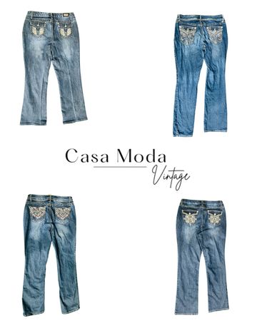 220526-9 y2k embroidered jeans 15 pcs