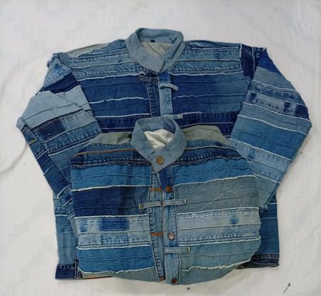 CR8713 UPCYCLED BELTED JACKETS