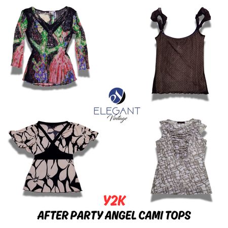 Y2K After Party Angel Cami Tops - EVM0535