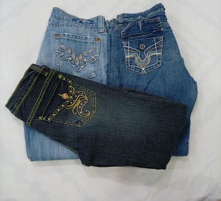 CR8731 Y2K FLARE JEANS