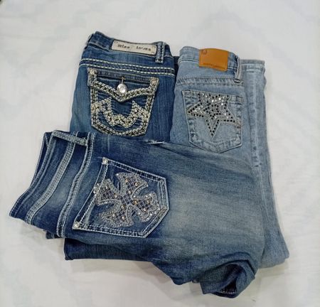 CR8733 Y2K FLARE JEANS
