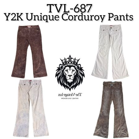 Y2K Unique Corduroy Pants (TVL-687)