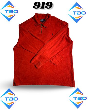 Ralph Lauren 1/4 Zip polo Sweater (brand) Polo #919.