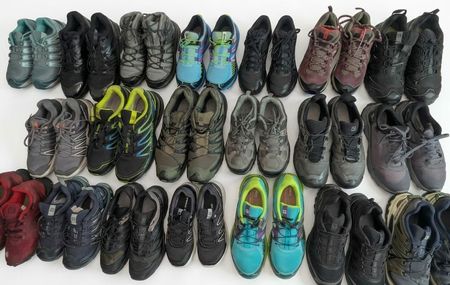 Branded hiking sneakers