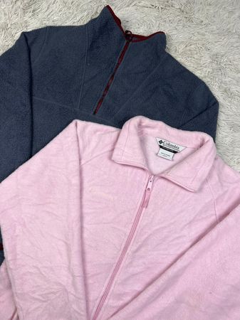 Mix branded fleece jacket