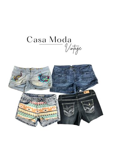 230526-10 y2k denim micro shorts 12 pcs