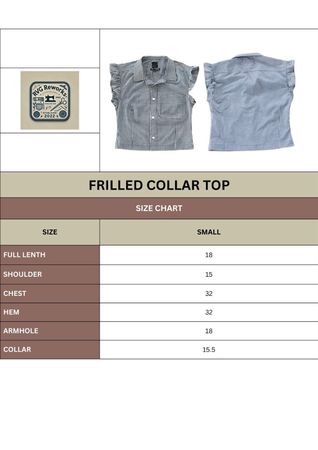 Upcycled Flutter-Sleeve Top 10 pieces *