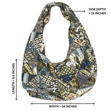 Upcycled Patchwork Quilted Shoulder Bag 25 pieces *