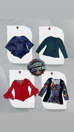 Y2K Cosmic Era Poly Blouse