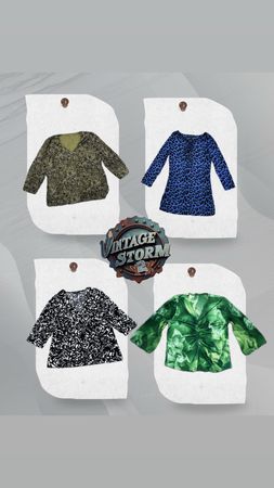 Y2K Urban Serene Poly Blouse