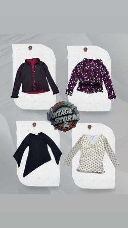 Y2K Pure Muse Poly Blouse