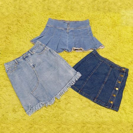 Gonna mini in denim senza marca (Mms-510)