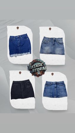 Y2K Denim Doll Mini Skirt