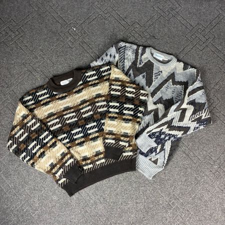 Ethnic Pattern Knit Sweater (CV:109)